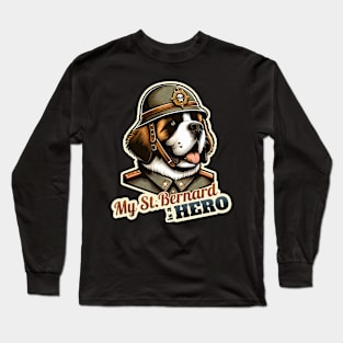 St. Bernard soldier Long Sleeve T-Shirt